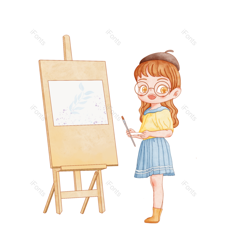 绘画图片,画画元素,美术培训PNG,免抠素材